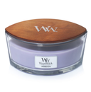 WoodWick Geurkaars Ellipse Lavender Spa - 9 cm / 19 cm - Geurkaars in Glas - Houten Lont