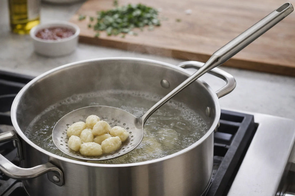 Cookinglife Spatelset ProLine RVS - Keukentoolset - 5-delig - Bakspaan, spatel, spaghettilepel, soeplepel & schuimspaan