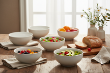 Cookinglife Soepkommen / Kommen Siaki New Bone - Porselein ø 15 cm - 6 Stuks