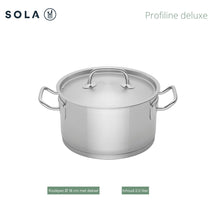 Sola Pannenset Profiline Deluxe (Kookpan ø 16, 18, 20, 24 cm, Steelpan ø 16 cm) 5-delig