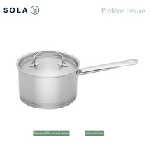 Sola Pannenset Profiline Deluxe (Kookpan ø 16, 18, 20, 24 cm, Steelpan ø 16 cm) 5-delig