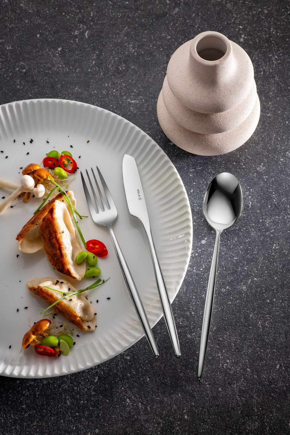 Sola Bestekset Osaka - 18/10 RVS - 24 delig / 6 personen