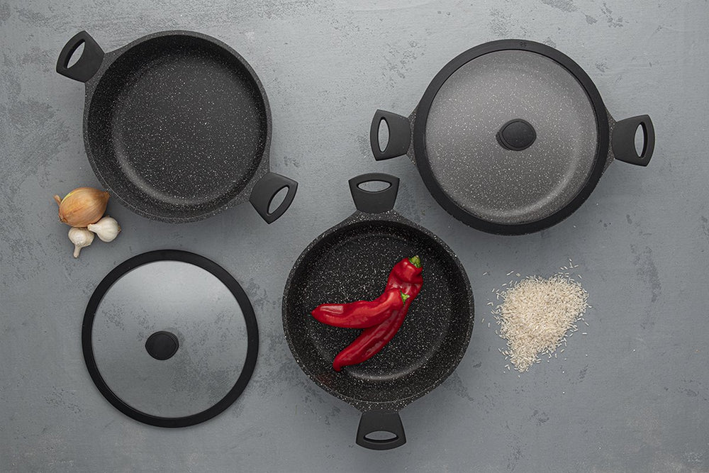 Sola Hapjespan met deksel Fair Cooking Zwart - ø 28 cm