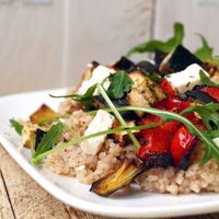 Spelt couscous met gegrilde groenten