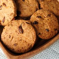 Speltkoekjes met gojibessen