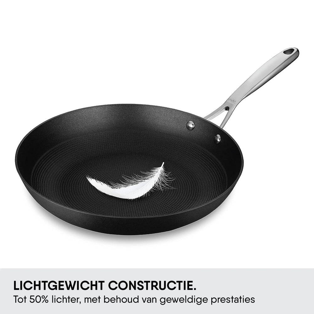 Stahl Cookware Koekenpan Gietijzer Lichtgewicht - 24 cm - Ook inductie geschikt