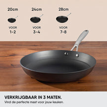 Stahl Cookware Koekenpannenset Gietijzer Lichtgewicht - 24 + 28 cm