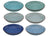 Studio Tavola Pastaborden Ocean Blue ø 23 cm - 6 stuks