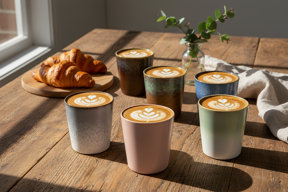 Studio Tavola Cappuccinokopjes - Koffiebekers - Wind - 300 ml - 6 stuks