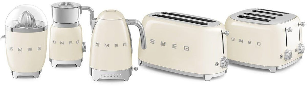 SMEG Broodrooster XL - 2 lange sleuven - creme - TSF02CREU