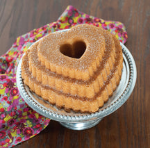 Nordic Ware Tulband Bakvorm Tiered Heart Bundt Koper 27 x 25 cm / 2.8 liter