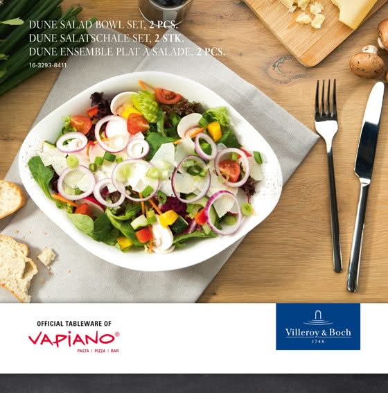 Villeroy & Boch Saladekommen Vapiano - 21 x 17 cm - 2 stuks