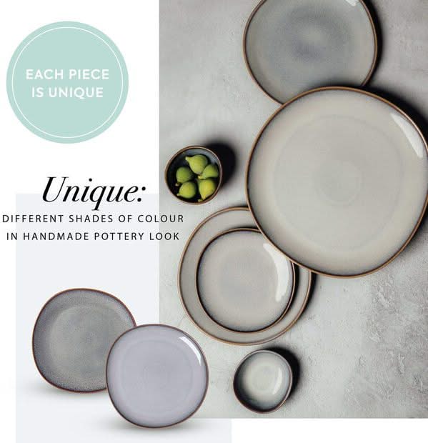 Villeroy & Boch Serviesset Lave - Beige - 12-delig / 4 personen