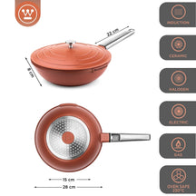 Westinghouse Wokpan Performance - Rebel Red - ø 28 cm - standaard anti-aanbaklaag