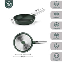 Westinghouse Koekenpan Performance - Gracious Green - ø 24 cm - standaard anti-aanbaklaag