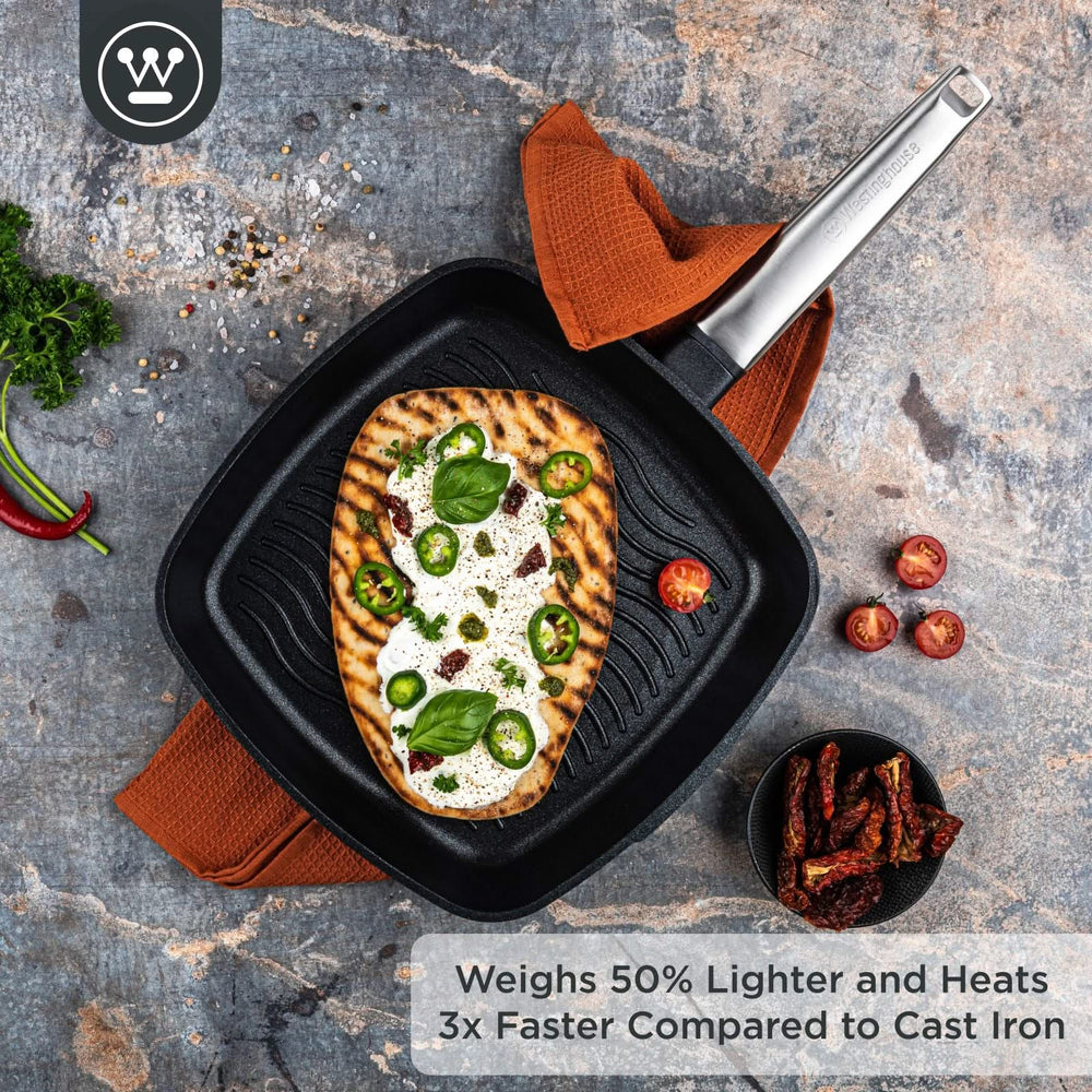 Westinghouse Grillpan Performance - Blissful Black - 28 x 28 cm - standaard anti-aanbaklaag