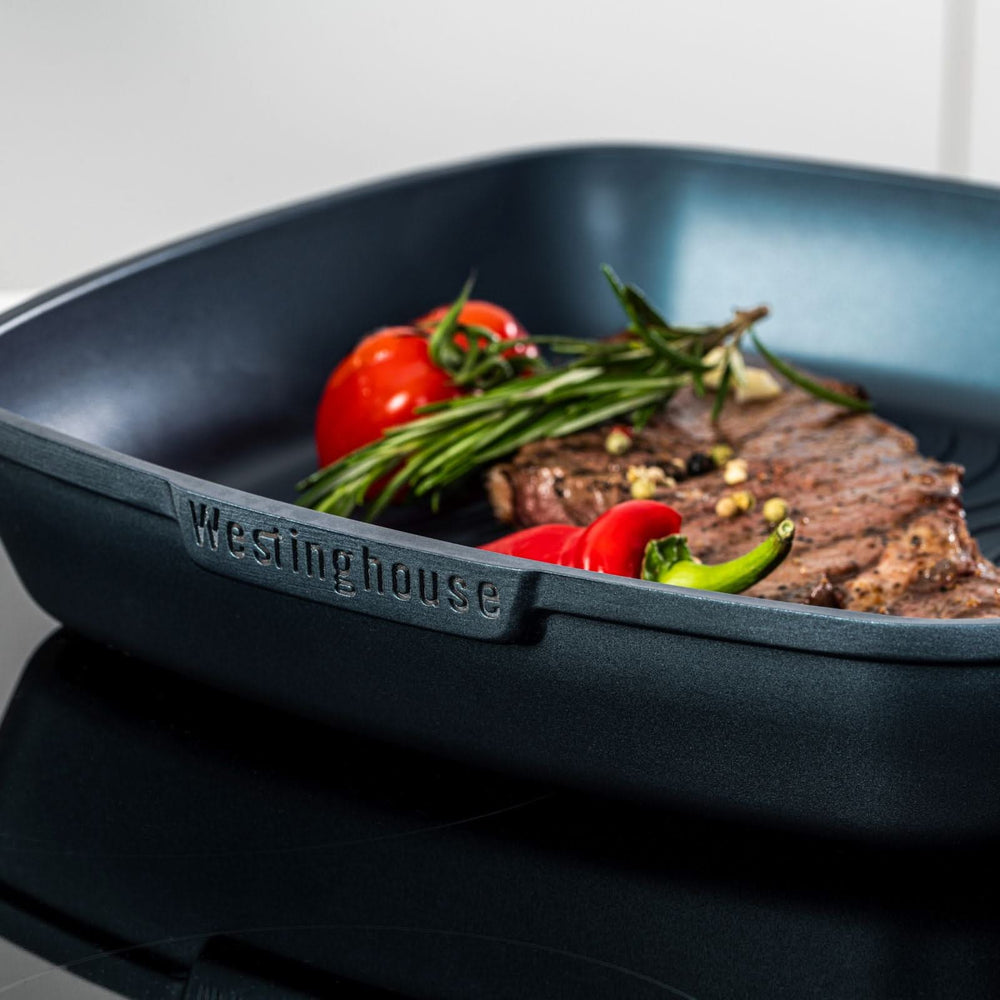 Westinghouse Grillpan Performance - Bravery Blue - 28 x 28 cm - standaard anti-aanbaklaag