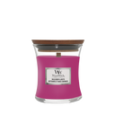 WoodWick Geurkaars Mini Wild Berry & Beets - 8 cm / ø 7 cm - Geurkaars in Glas - Houten Lont