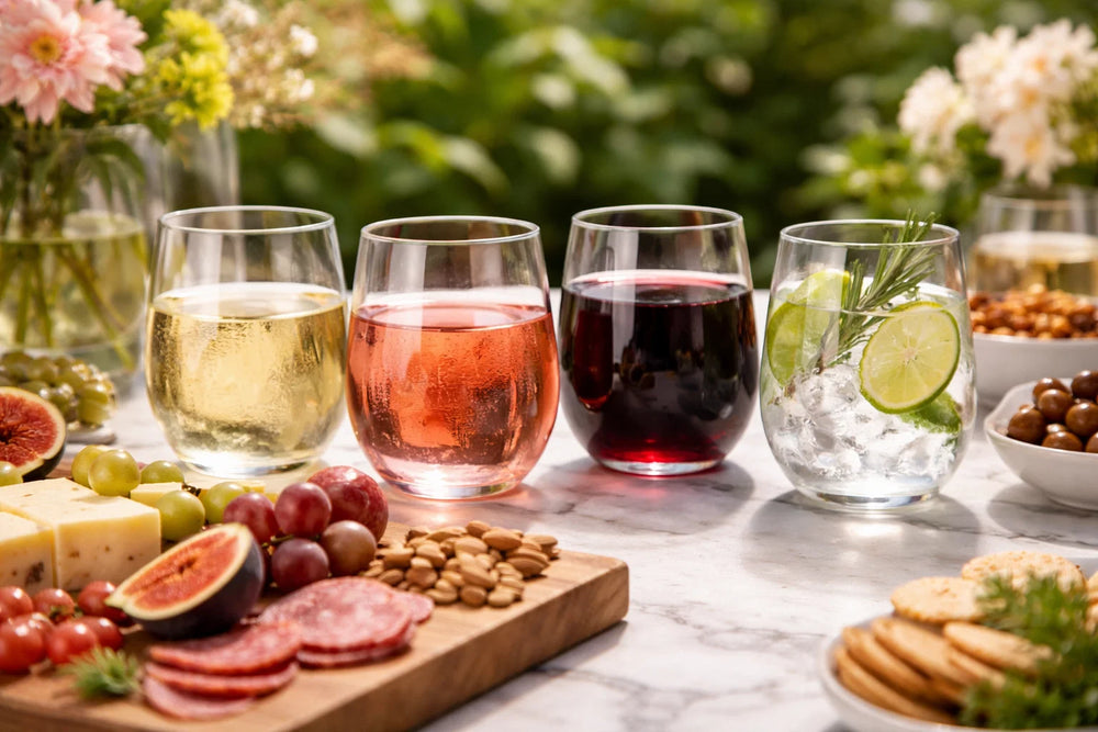 Cookinglife Waterglazen Kunststof - CampVibe - Outdoor - Onbreekbaar - 400 ml - 4 Stuks