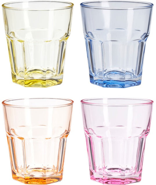 Cookinglife Waterglazen Colourful Classic - 300 ml - 4 Stuks