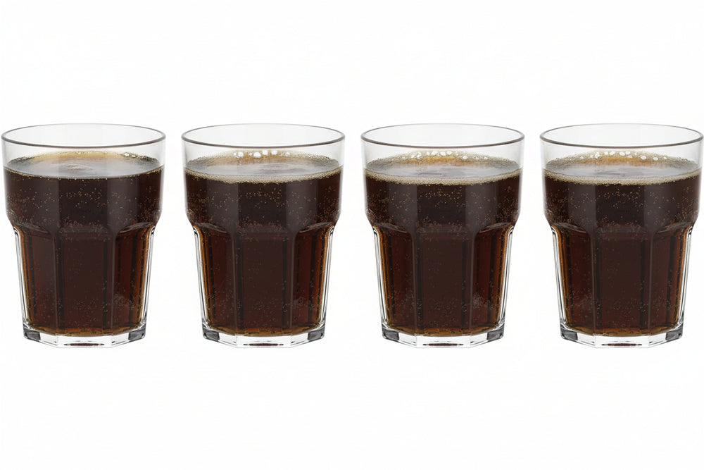 Cookinglife Waterglazen Kunststof Stapelbaar - CampVibe - Outdoor - Onbreekbaar - 275 ml - 4 Stuks