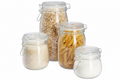 Cookinglife Weckpotten set - Glas - Inmaken en Bewaren - Voorraadpotten - Transparant - 4 stuks