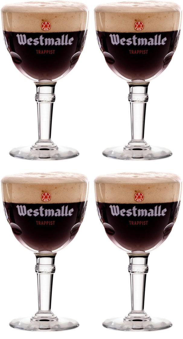 Westmalle Bierglas Trappist 330 ml - 4 stuks
