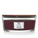 WoodWick Geurkaars Ellipse Black Cherry - 9 cm / 19 cm - Geurkaars in Glas - Houten Lont