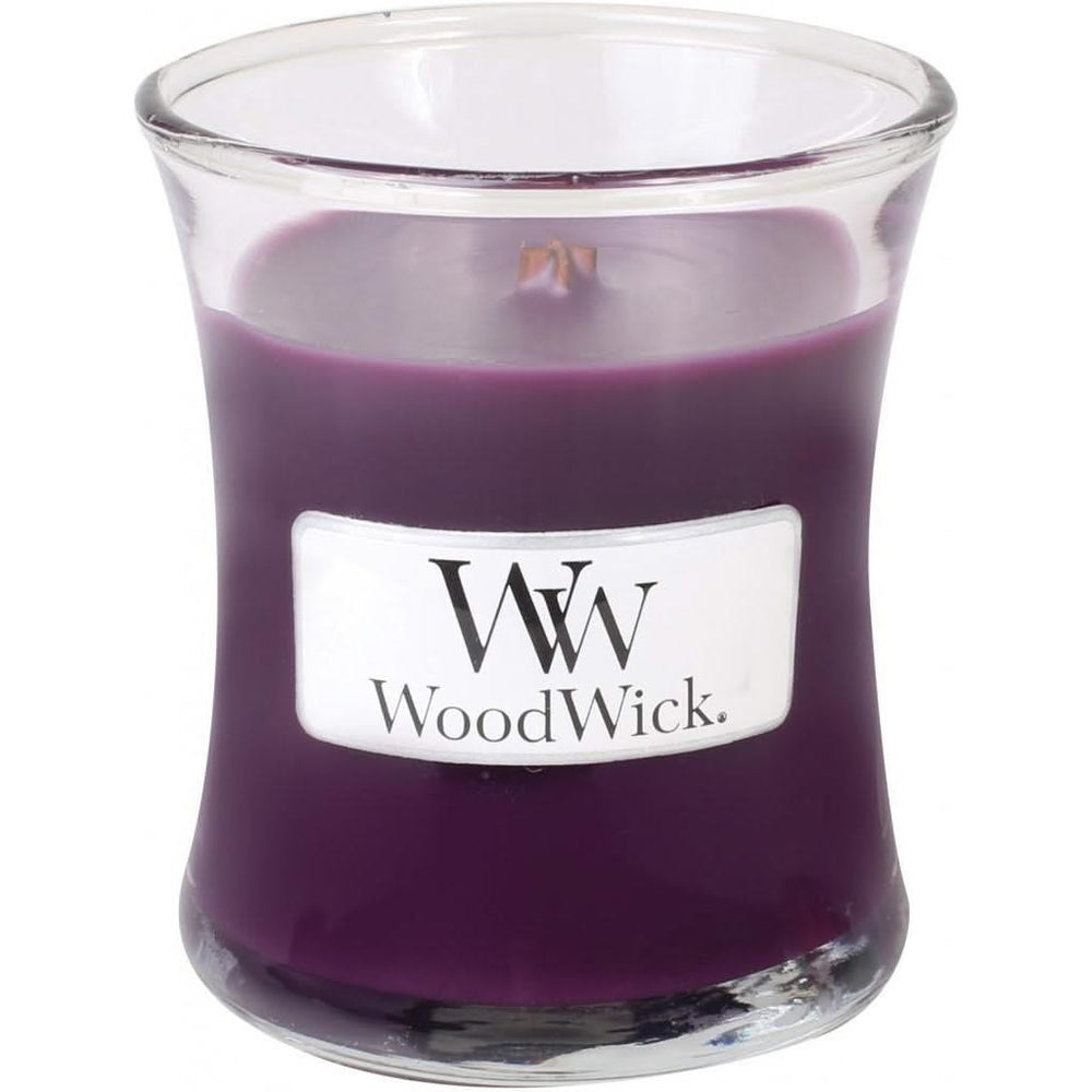 WoodWick Geurkaars Small Spiced Blackberry - 8 cm / ø 7 cm