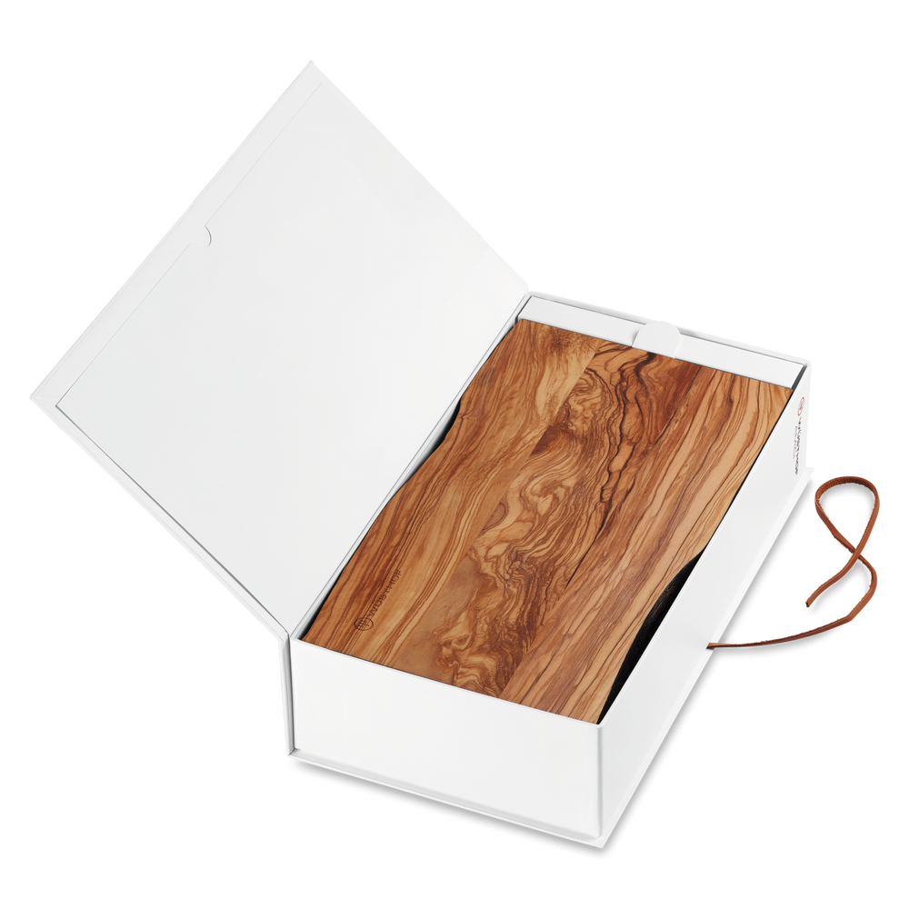 Wusthof Cadeauset Amici - Koksmes, Snijplank & Olijfolie