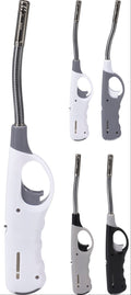 Cookinglife Aansteker - Flexibel en Navulbaar - Wit/Grijs/Zwart - 27.5 cm