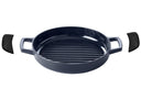 Alva Braadpan - Dutch Oven Ovaal Nori 31 x 21 cm + Gratis Leren Handvaten- geëmailleerde anti-aanbaklaag