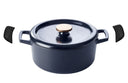 Alva Braadpan - Dutch Oven Nori Gietijzer ø 26 cm + Gratis handvaten - geëmailleerde anti-aanbaklaag
