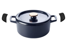 Alva Braadpan - Dutch Oven Nori Gietijzer ø 26 cm + Gratis handvaten - geëmailleerde anti-aanbaklaag