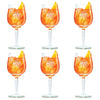 Aperol Spritz Glazen - 450 ml - Officeel Glas - 6 stuks