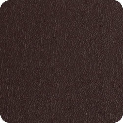 ASA Selection Onderzetters - Leather Optic Fine - Chocolat - 10 x 10 cm - 4 Stuks