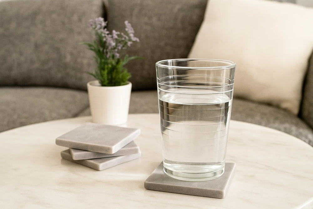 Cookinglife Onderzetters Bar Essentials Marmer 4 Stuks