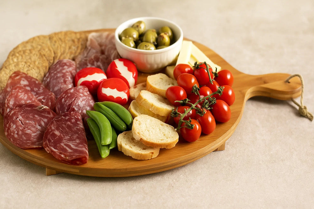 Cookinglife Serveerplank Pizzaplank XXL Organic Bamboe ø 42 cm