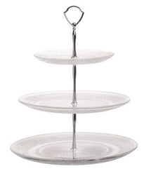 Cosy & Trendy Etagere / Serveertoren Retro - Glas - ø 29 cm - 3-Laags