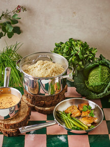 Beka Pannenset Cicla 6-Delig - zonder anti-aanbaklaag - geschikt voor alle warmtebronnen (Kookpannen, Steelpannen & Koekenpannen)