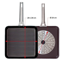 Valira Grillpan Aire Ceramic - 28 x 28 cm - keramische anti-aanbaklaag