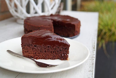 Glutenvrije en lactosevrije chocoladetaart