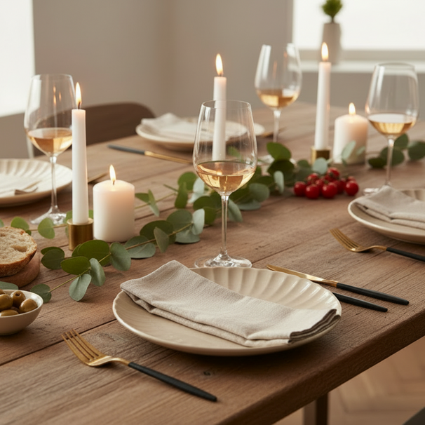 Cookinglife Dinerborden Cardida Beige ø 26 cm - 6 stuks