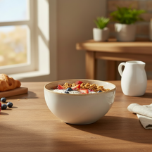 Cookinglife Soepkommen / Kommen Serene Zand ø 14 cm - Aardewerk - 4 stuks