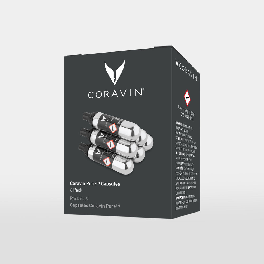 Coravin Argon Capsules Pure 6 stuks - 21 ml