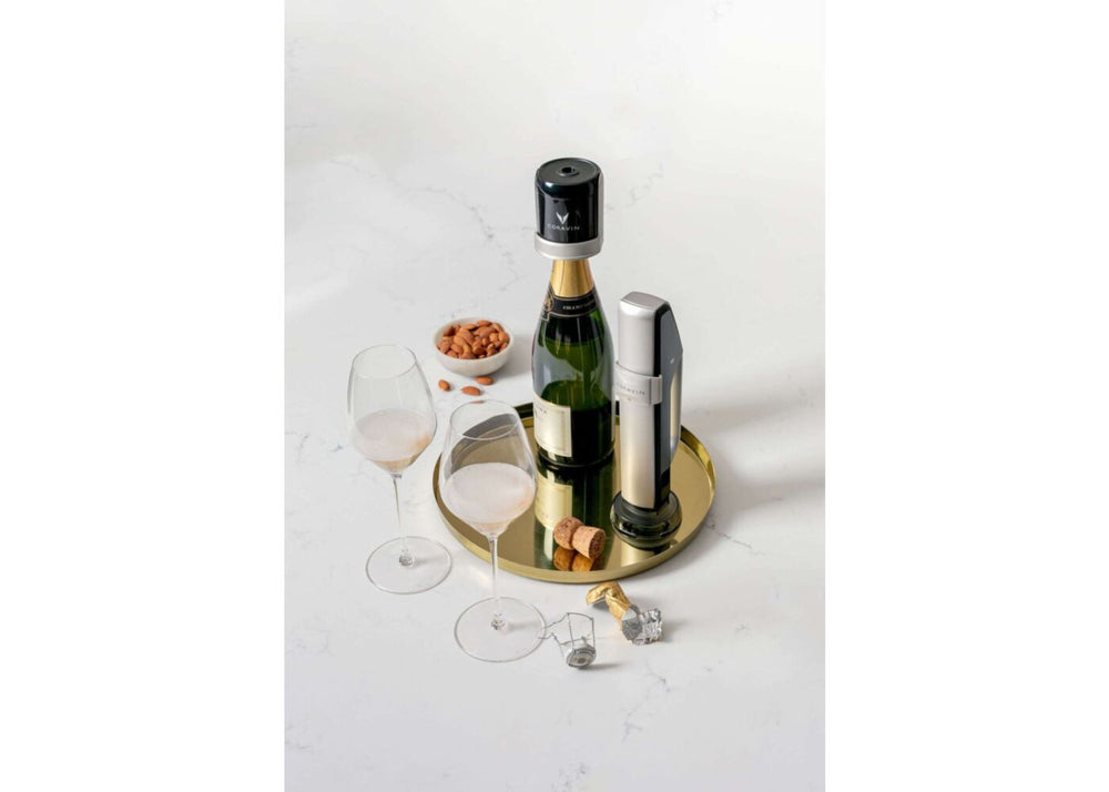 Coravin Wijnsysteem / Sparkling Pack - voor champagne en mousserende wijnen - Zwart