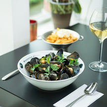 Cosy & Trendy Diep Bord / Mosselbord Deco ø 23 cm - 4 Stuks