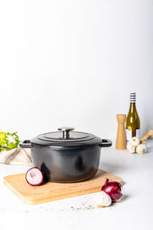 Cosy & Trendy Braadpan Fontestic Gietijzer Black Ø 28 cm / 8 Liter - Geëmailleerd