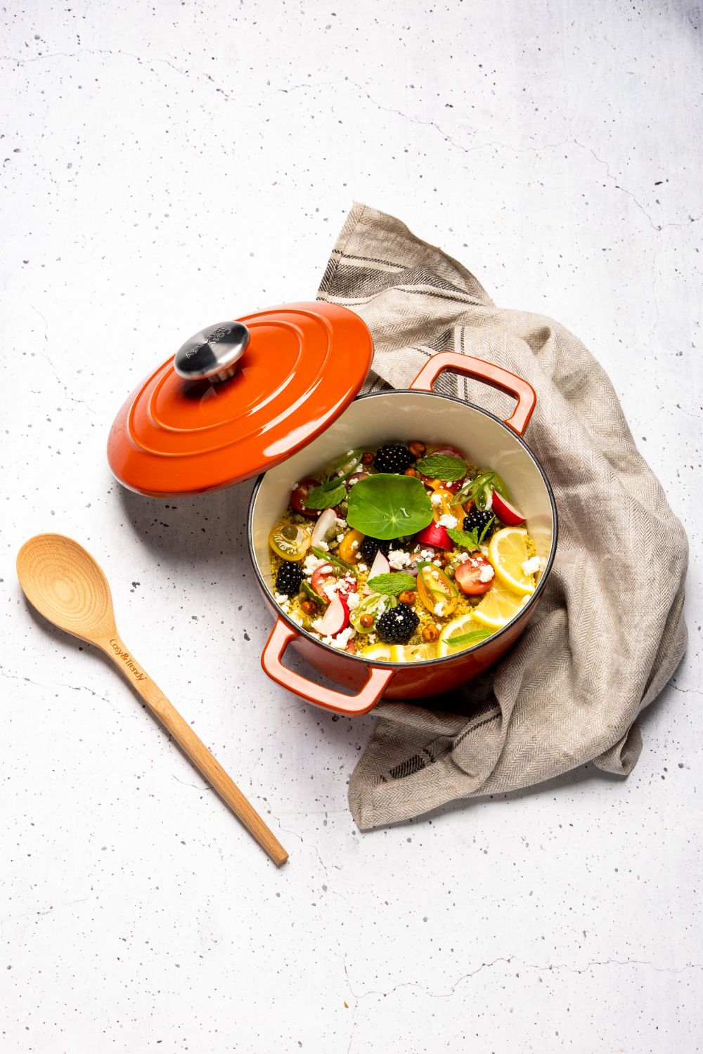 Cosy & Trendy Braadpan Fontestic Gietijzer Roest Ø 28 cm / 8 Liter - Geëmailleerd