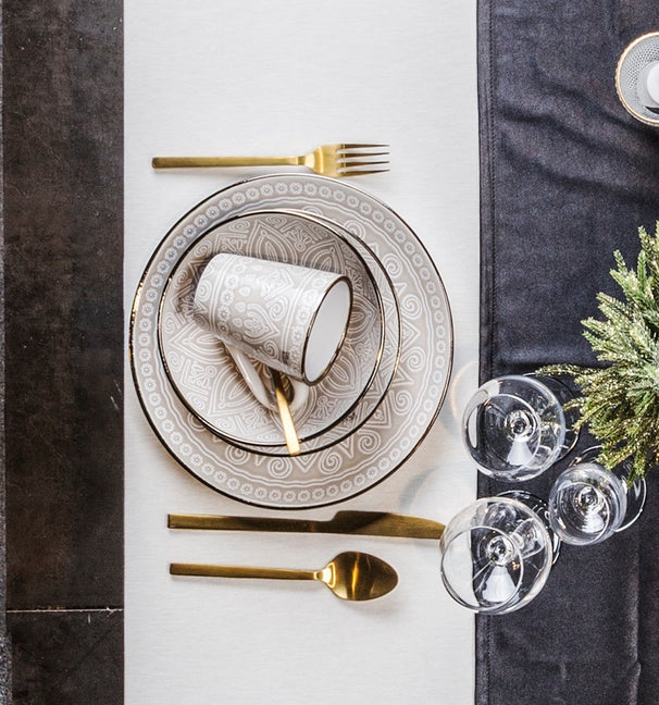 Cosy & Trendy Koffiemokken Murano Beige 340 ml - 6 Stuks